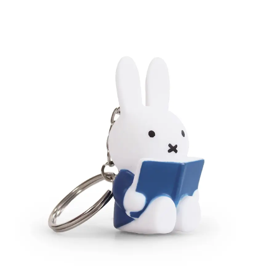 Nijntje leest sleutelhanger blauw set 6