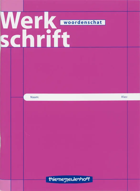 Werkschrift / Woordenschat