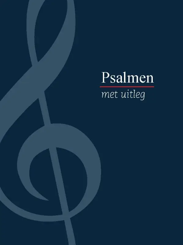 Psalmen met uitleg blauw