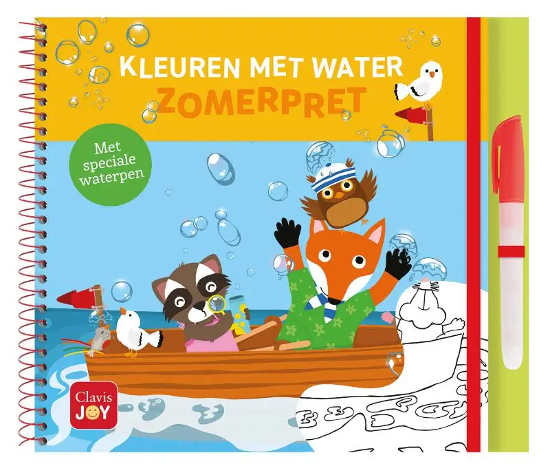 Kleuren met water. Zomerpret