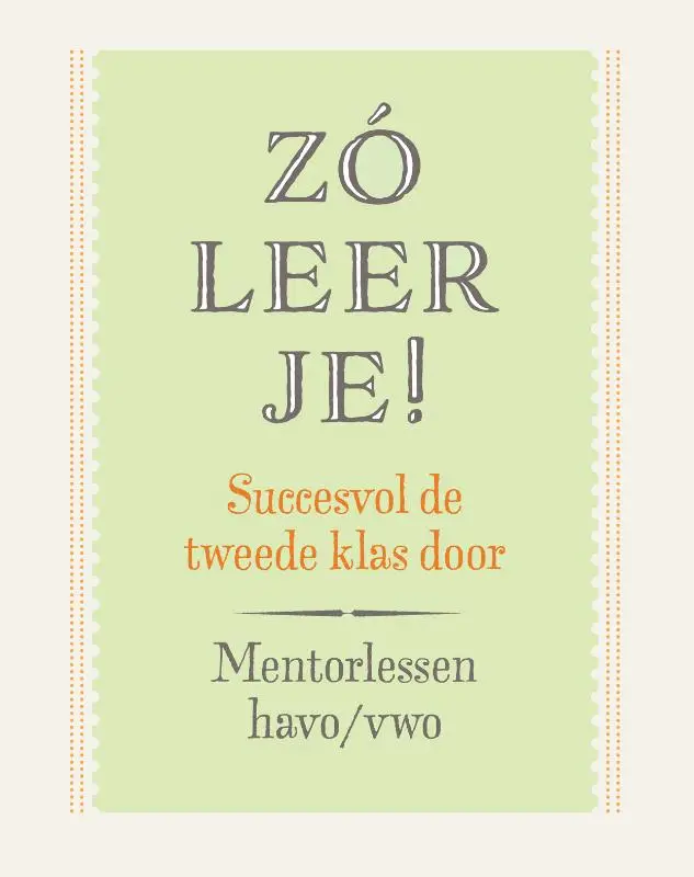 Zó leer je! / Mentorlessen havo/vwo