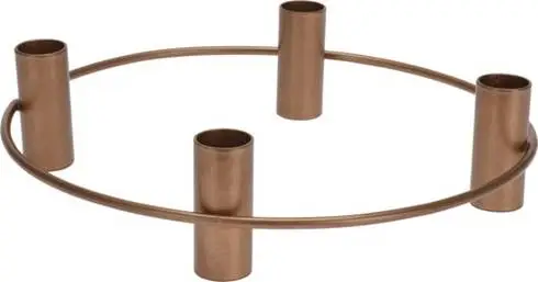 Advent Candleholder Round Metal 24,5cm d