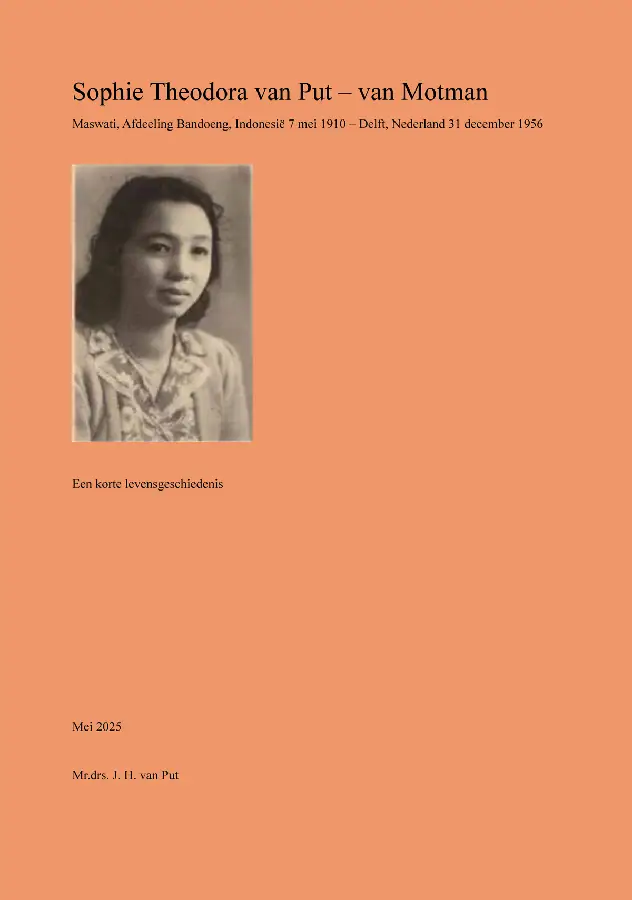 Sophie Theodora van Put - van Motman