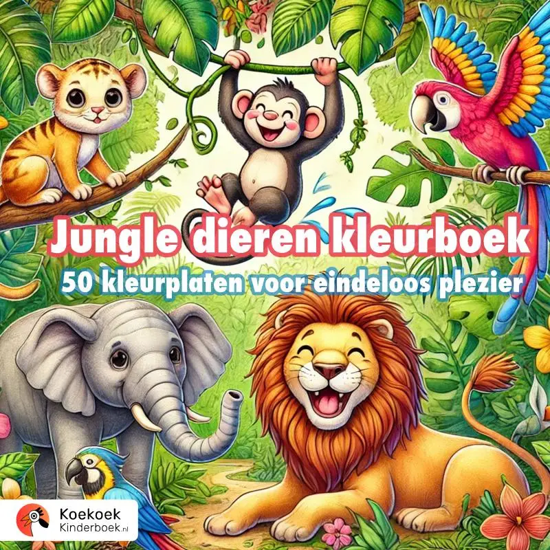 Jungle dieren kleurboek