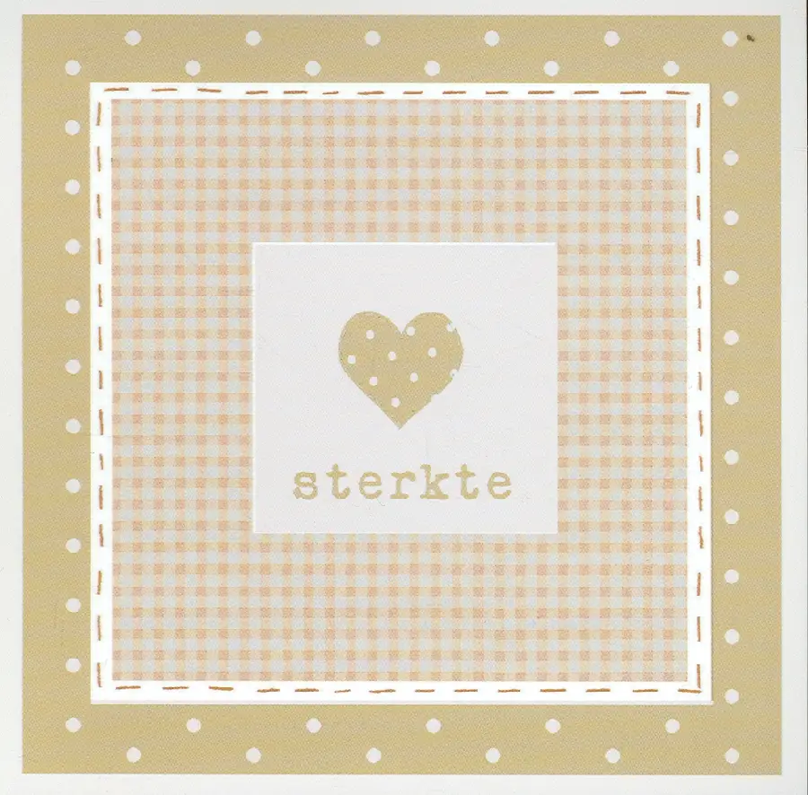 Enkele kaart sterkte beige