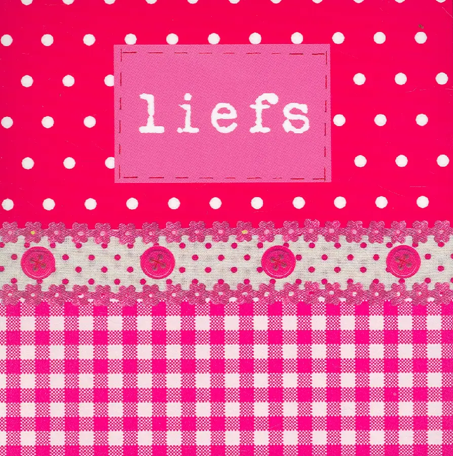 Enkele kaart liefs roze stip