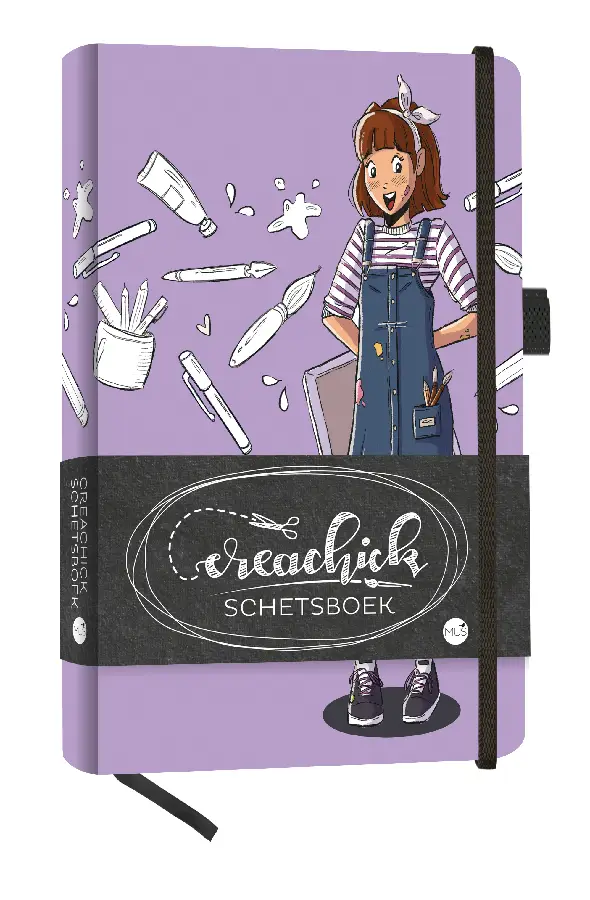 Creachick schetsboek lila