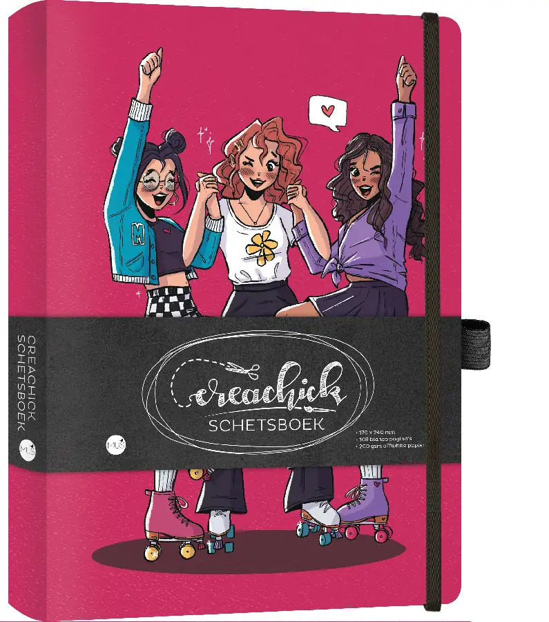 Creachick schetsboek groot dieproze