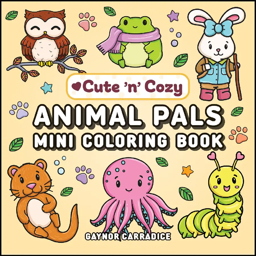 Animal Pals Mini Coloring Book