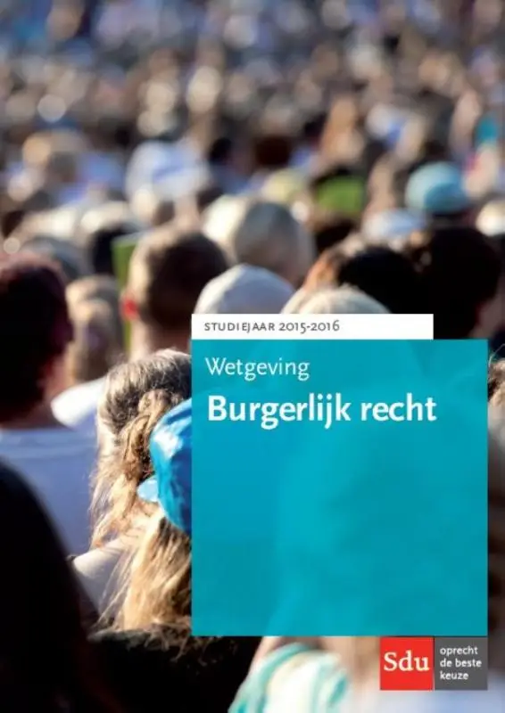 Wetgeving Burgerlijk Recht / 2015-2016