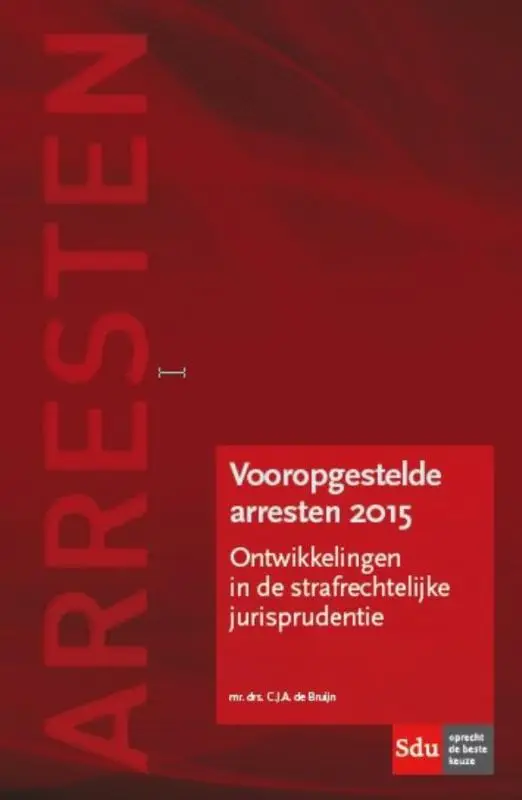 Vooropgestelde arresten 2015