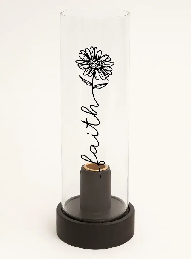 Candleholder Faith/Flower