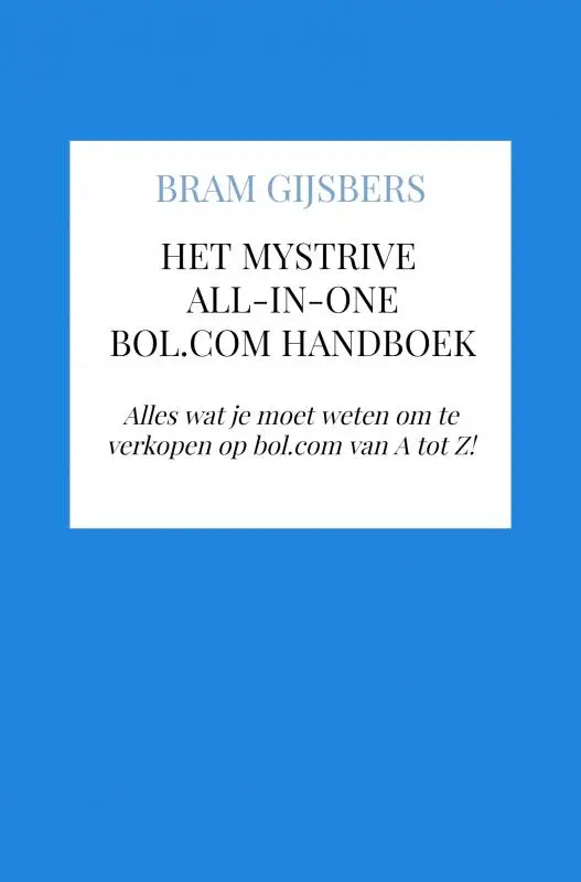 Het MyStrive all-in-one bol.com handboek