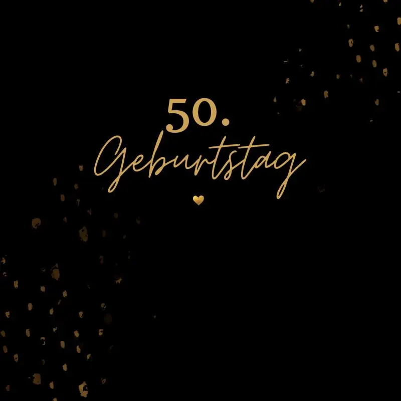 50. Geburtstag- Gästebuch Blanko