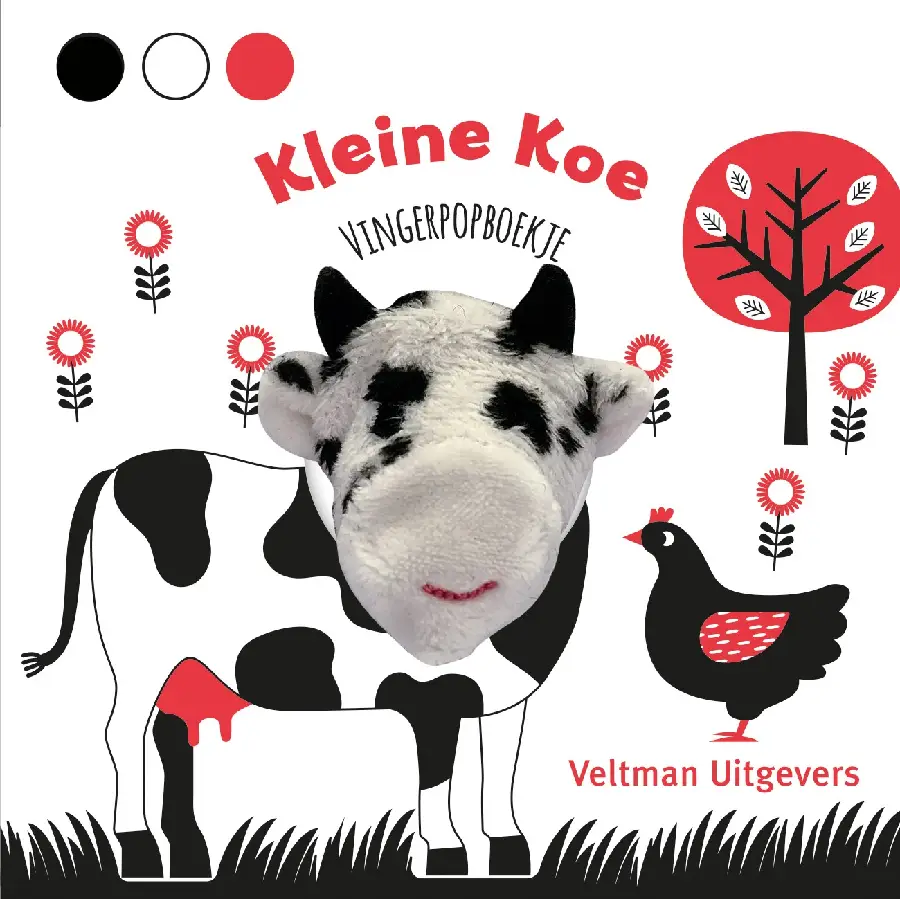 Vingerpopboekje kleine koe