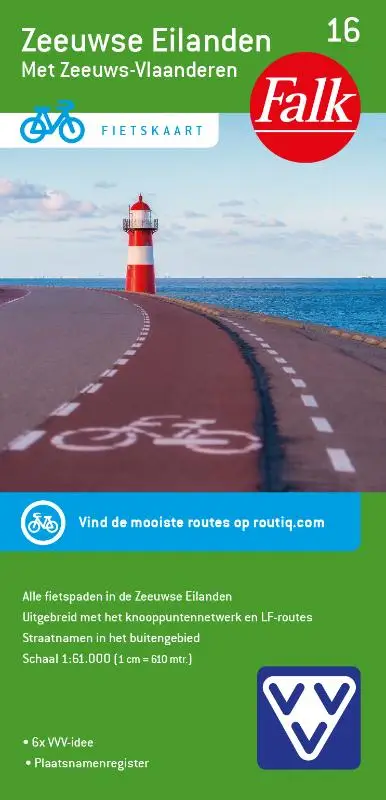 Falk VVV Fietskaart 16 Zeeuwse Eilanden