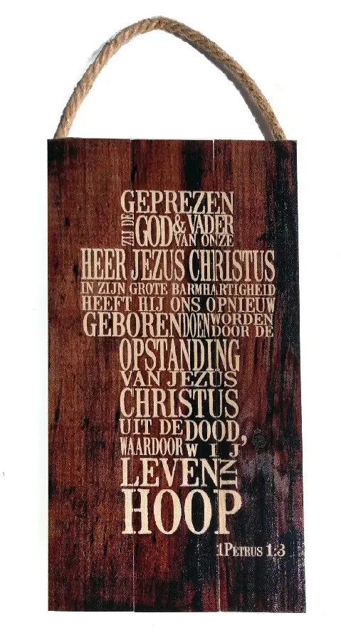 Geprezen zij God kruis 1Petrus 1:3