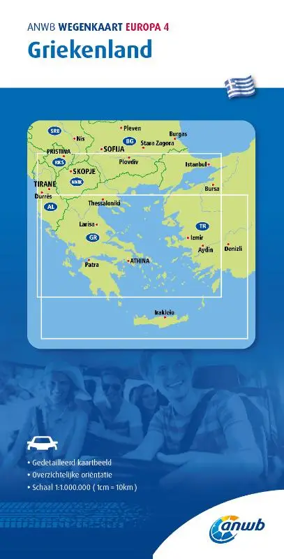 ANWB*Wegenkaart Europa 4. Griekenland