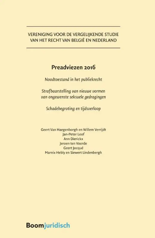 Preadviezen / 2016