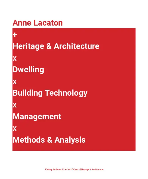 Visiting Professor Anne Lacaton