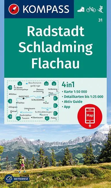 Kompass WK31 Radstadt, Schladming, Flachau