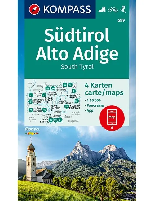 Kompass WK699 Südtirol, Alto Adige, Zuid-Tirol