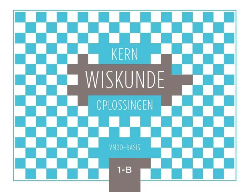 1 vmbo-basis / KERN Wiskunde / oplossingenboek B