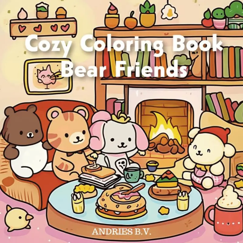 Cozy Coloring Book - Bear Friends