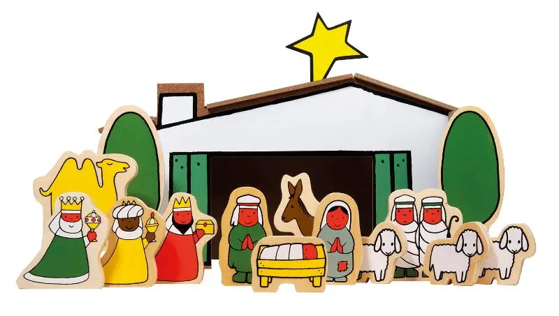 Kerststal hout