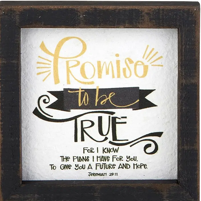 Framed tabletop Jeremiah 29:11