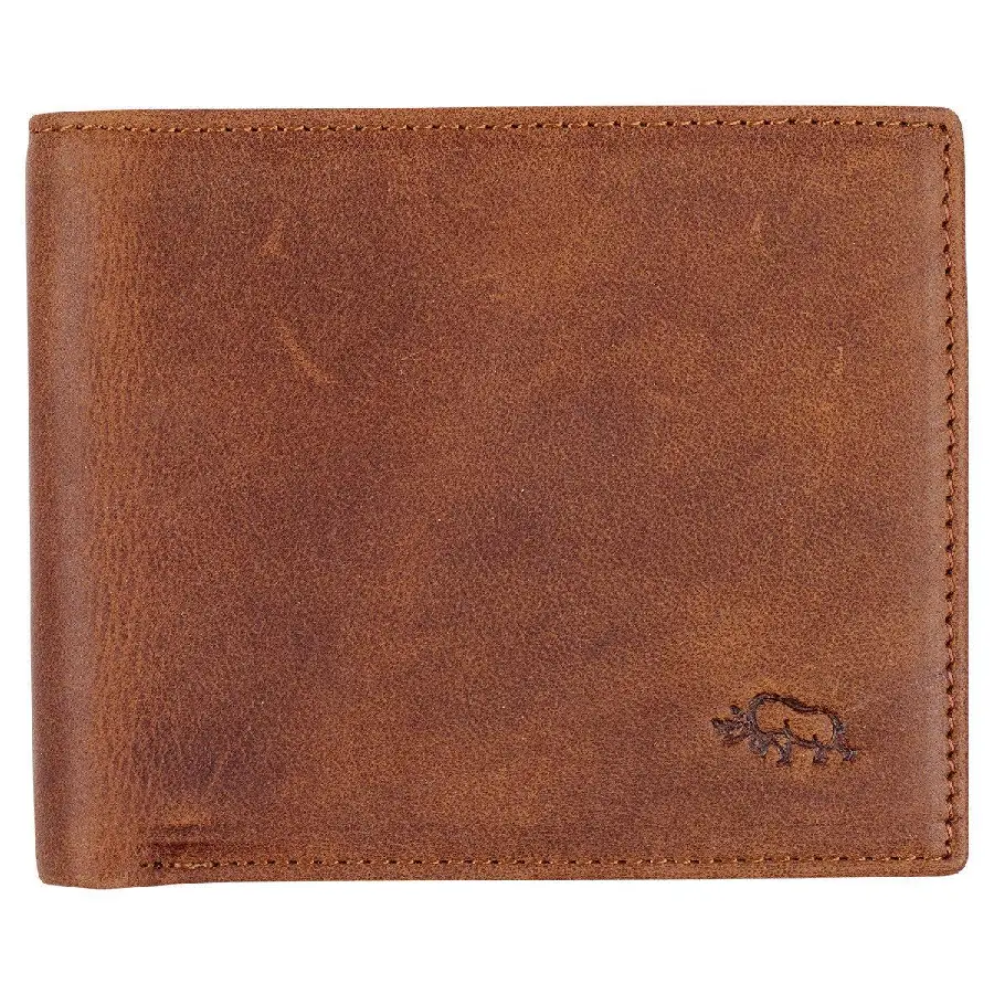 Men''s Brown Bifold Rhino Armor Wallet