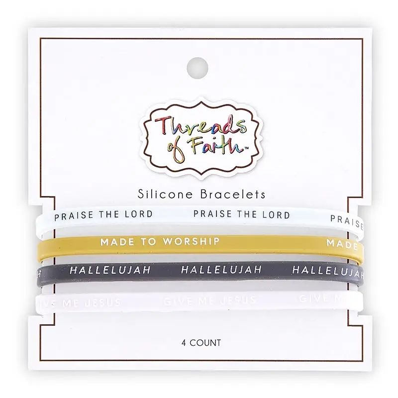 Silicone Bracelet set Praise the Lotrd