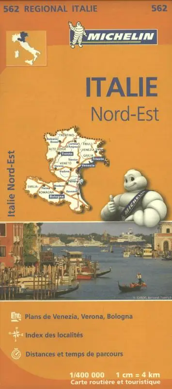 Michelin Wegenkaart 562 Italië Noordoost