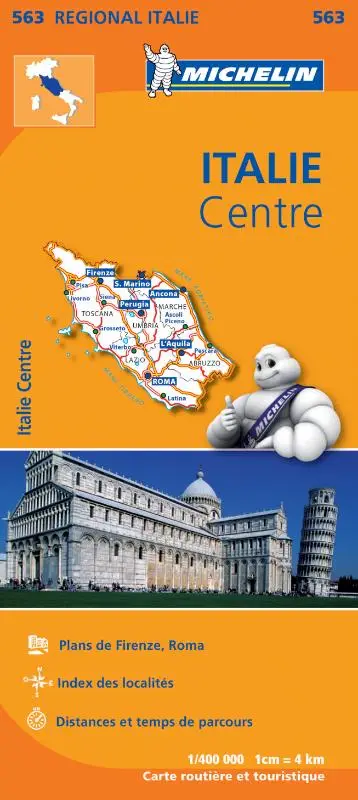 Michelin Wegenkaart 563 Italië Midden