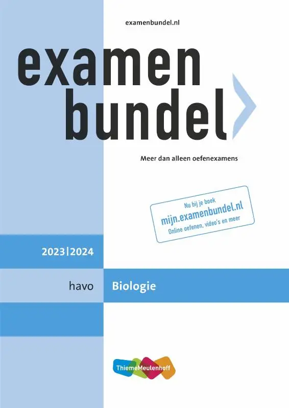 Examenbundel / havo Biologie 2023/2024