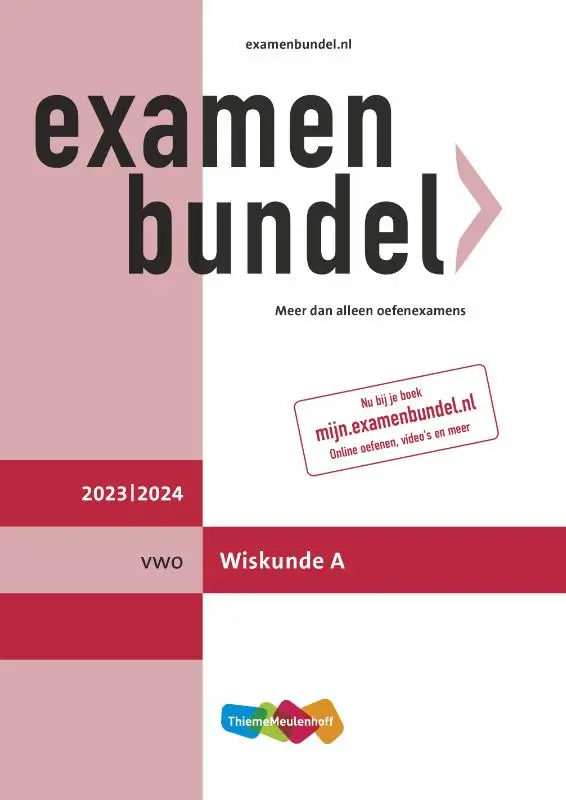 Examenbundel / vwo Wiskunde A 2023/2024
