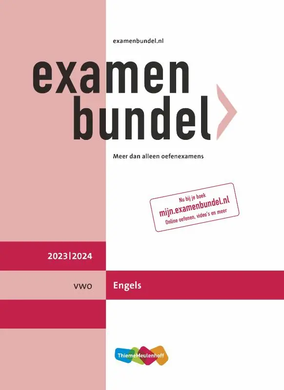 Examenbundel / vwo Engels 2023/2024