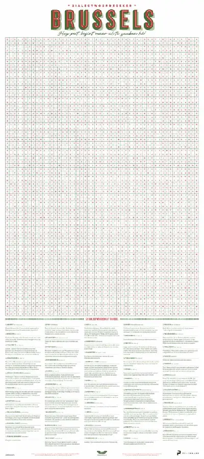 Dialectposter: BRUSSELS