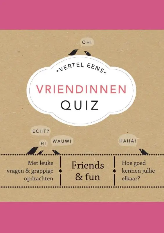 Vertel Eens Vriendinnen Quiz