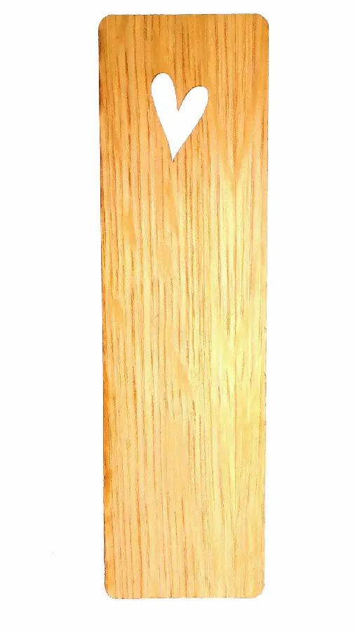 Eiken boekenlegger 5 x 15 cm, hart