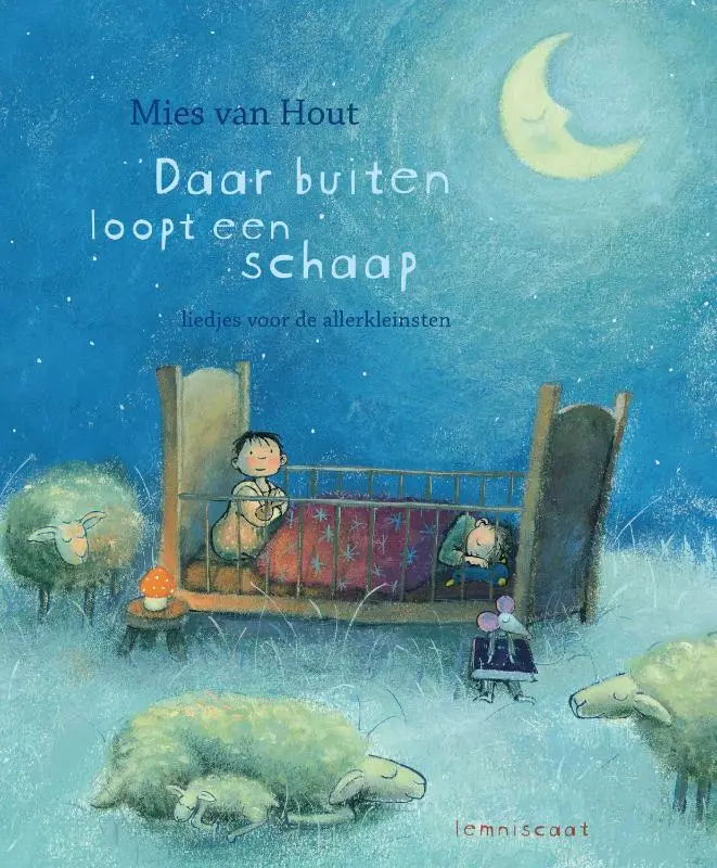 Daar buiten loopt schaap kartonboek + cd