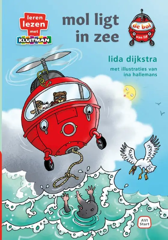 De bol van lif. Mol ligt in zee