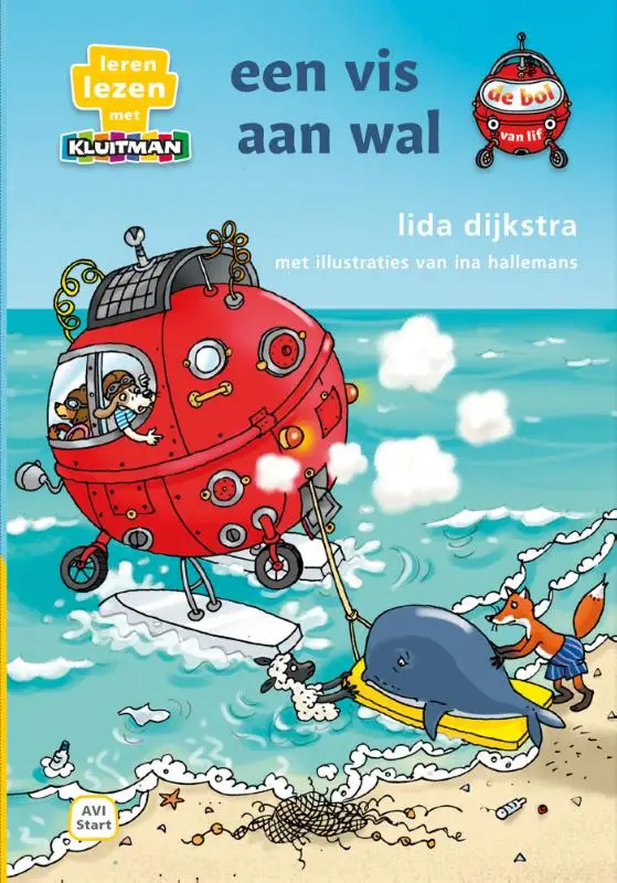 Bol van lif een vis aan wal