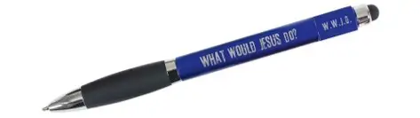 WWJD pen blauw