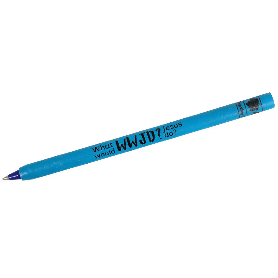 Recycle pen WWJD blue