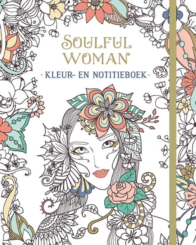 Soulful woman kleur- en notitieboek