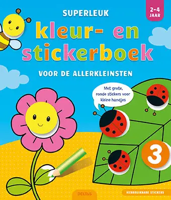 Superleuk kleur- en stickerboek voor de allerkleinsten / 2-4 jaar